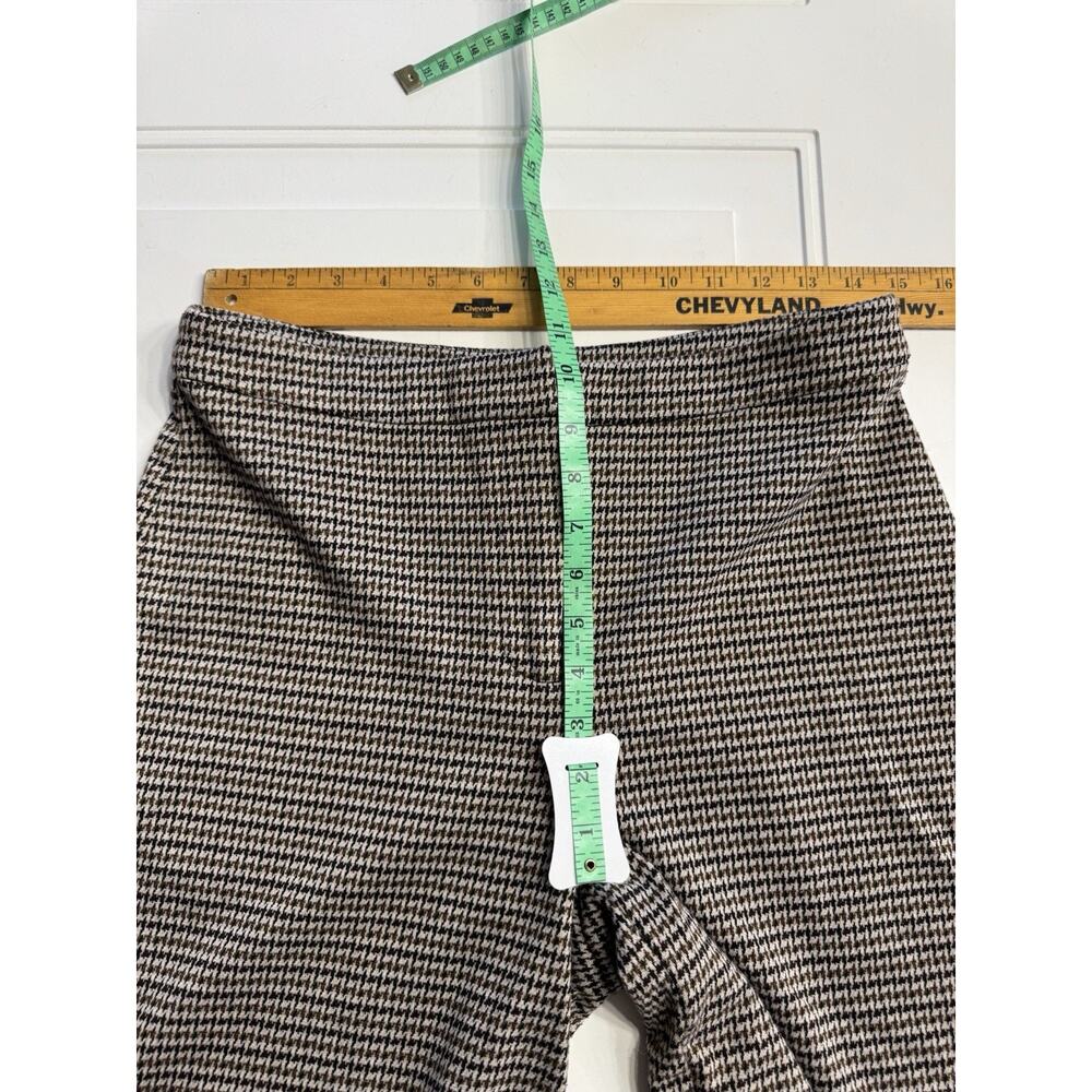 Vince Camuto Women's Houndstooth Heritage Check Wide Leg Cropped Trousers Size 4 - Picture 5 of 8